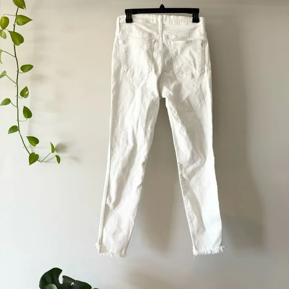 Madewell 10”‎ High Rise Step Hem Button Fly Skinny Jean 28